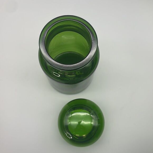 Vintage Apothecary Mushroom Domed Lid Storage Jar Made in Belgium MCM - Picture 3 of 8